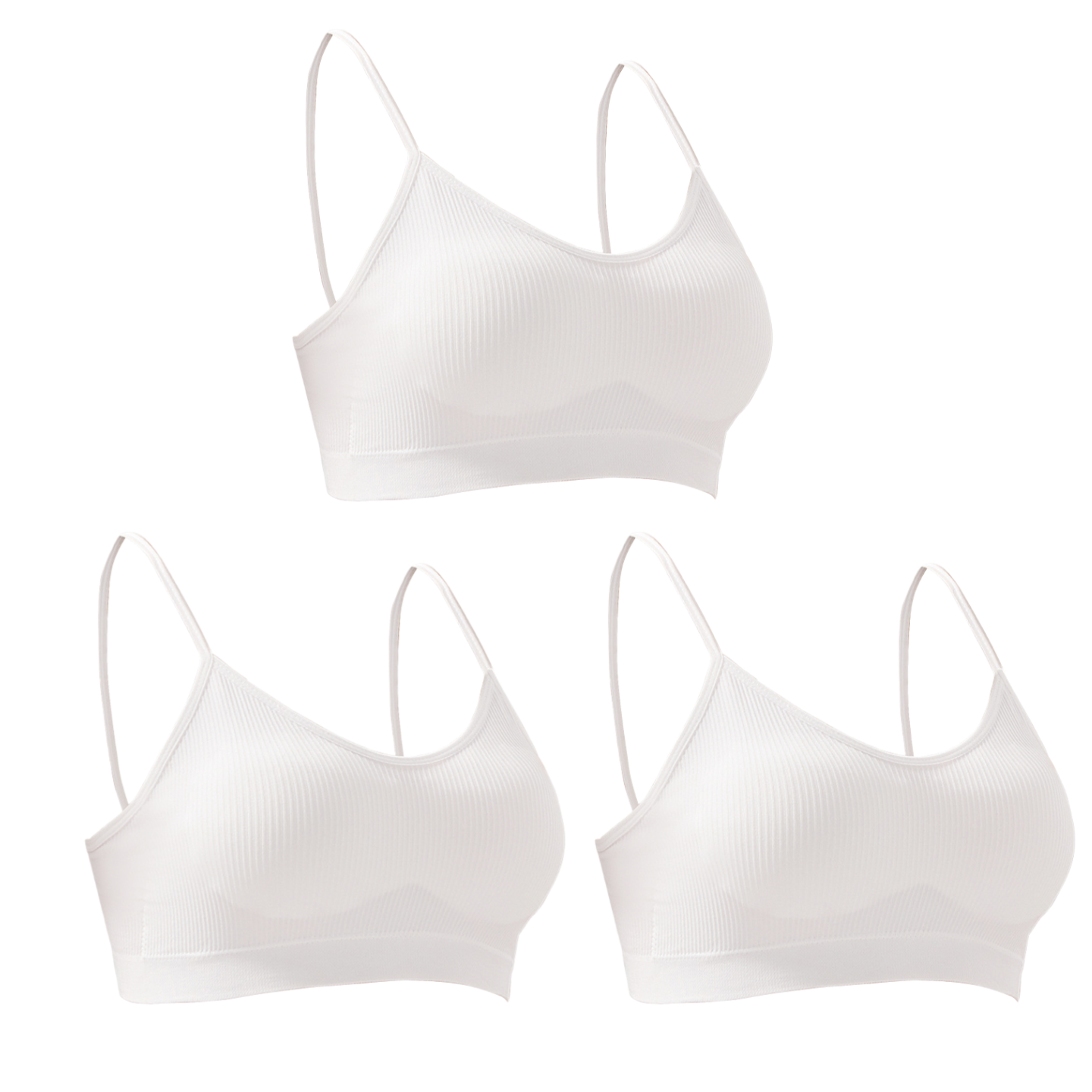 3 Pack Women Disposable Bra Wo - T Shirt Bra Seamless ulasan dan harga