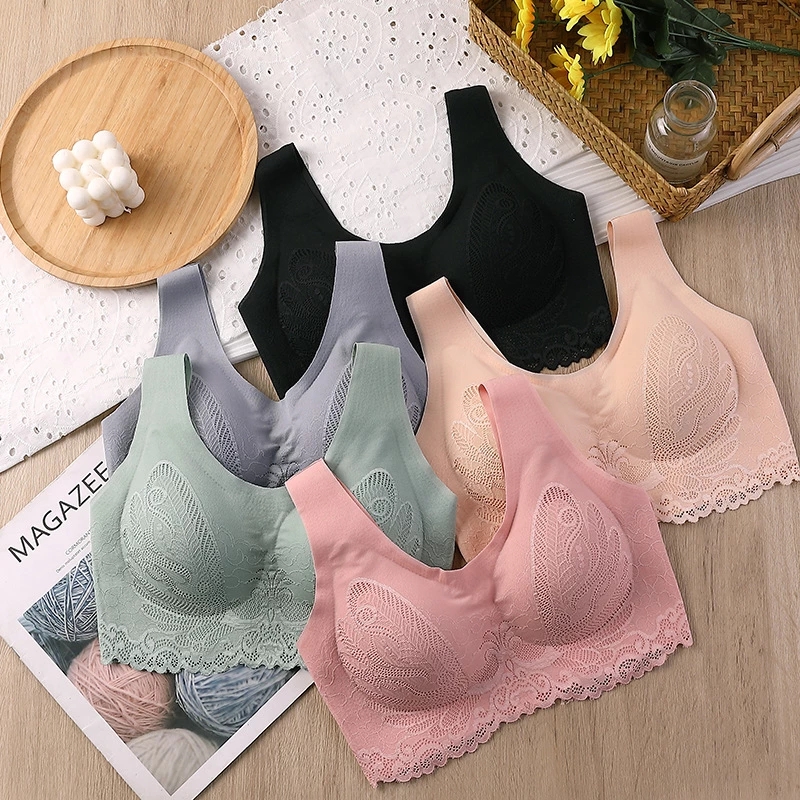 Breathable Latex Bra Seamless  - Sleep Bra Bralette ulasan dan harga