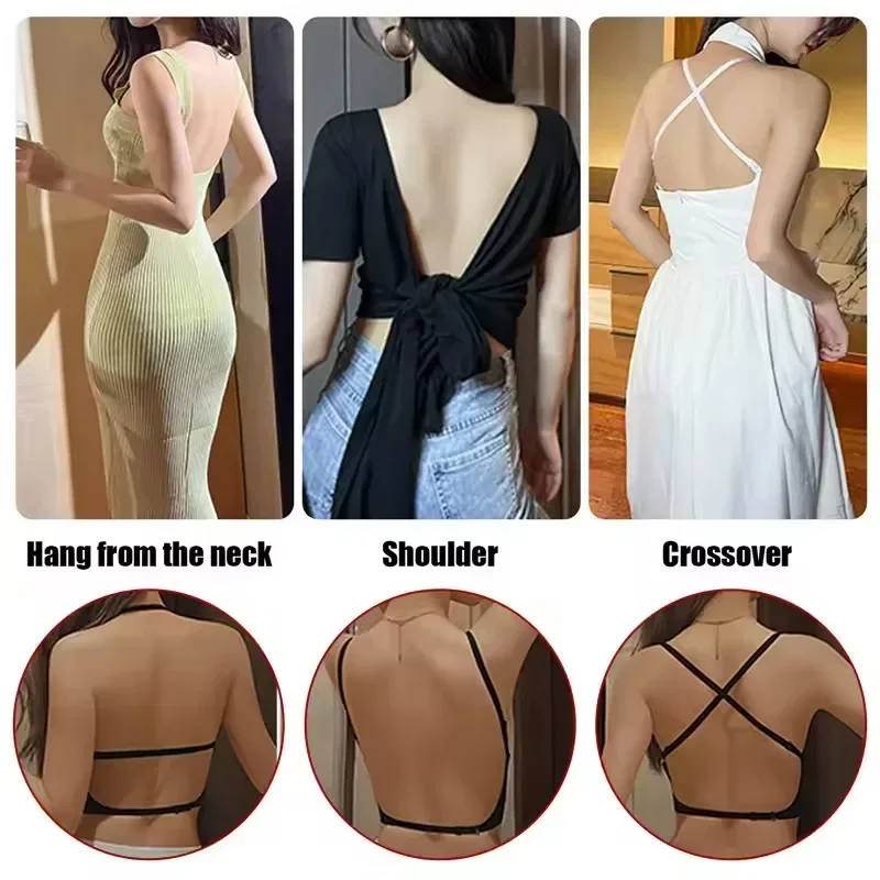 Women Invisible Bra Deep U Plu - Backless Bra Sticky ulasan dan harga