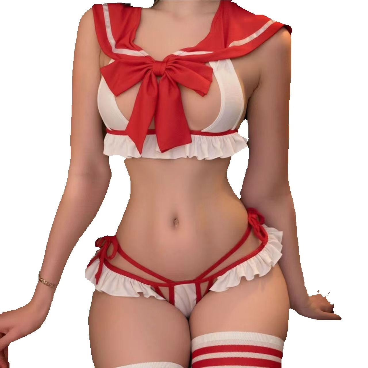 Erotic Cosplay Japanese Studen - Lace Bralette Set ulasan dan harga