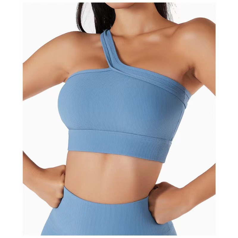 Women Single Shoulder Sexy Yog - T Shirt Bra Seamless ulasan dan harga