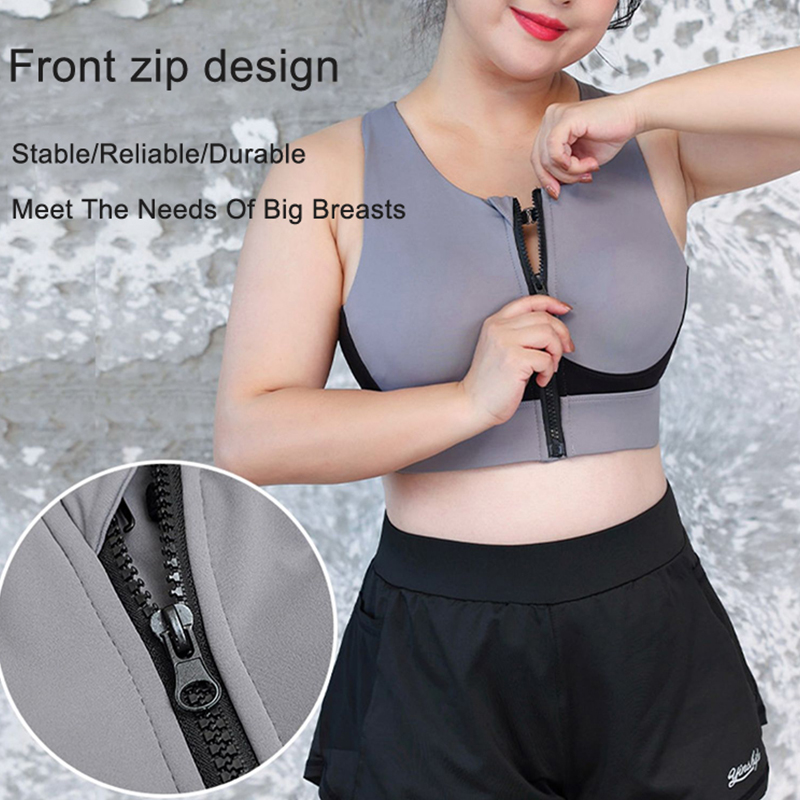 Plus Size Sports Top Woman Gym - Full Coverage Bra ulasan dan harga