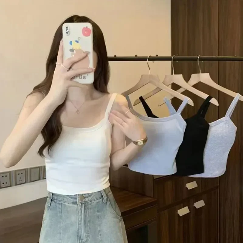 Sexy Sleeveless Crop Top for W - T Shirt Bra Seamless ulasan dan harga